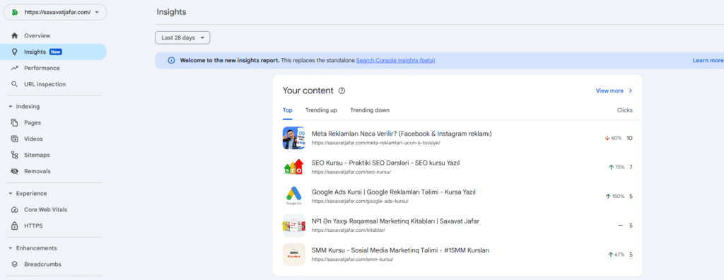 Texniki SEO nədir? 12 search console